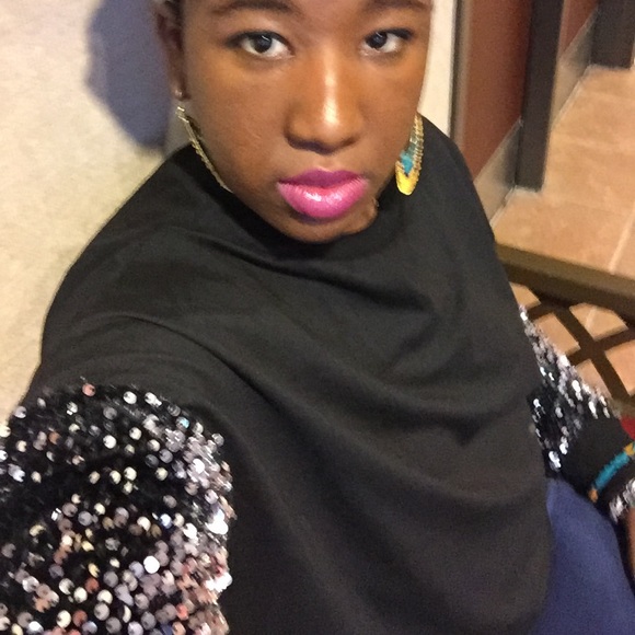 Sequin Long Sleeve Top - Picture 6 of 8